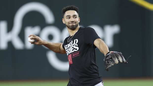Jordan Lawlar practicing on October 26th, 2023